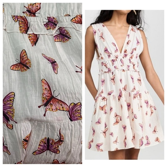 NEW Banjanan Victoria Dress Sz XL Butterfly Kaleidoscope Pockets - Picture 1 of 13
